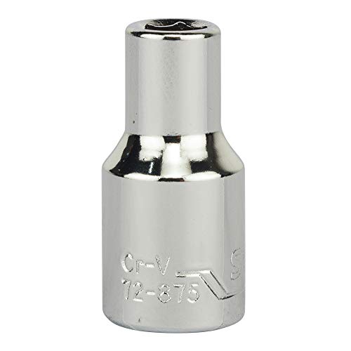 Image of STANLEY STMT72875-8B 1 /4-inch 5mm Chrome Vanadium Steel 6 Point Standard Socket (Silver)