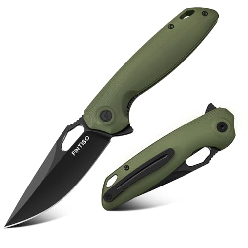 Pocket-Knife-338-Folding-Knife-Premium-Swedish-14C28N-Blade-High-End-Design-EDC-Knife-with-G10-Handle-Camping-Survival-Hiking-Knife-Best-Gift-for-Men-Women