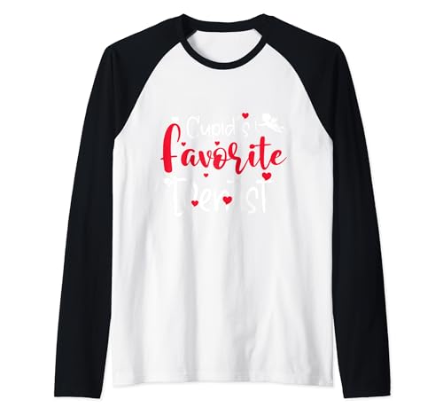 Divertido Día de San Valentín Dental - El dentista favorito de Cupido Camiseta Manga Raglan