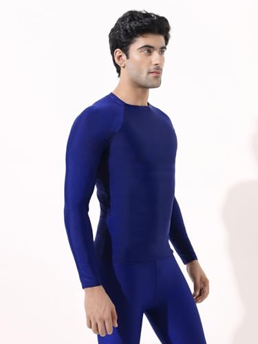 Image of LYCOT Compression Top Full Sleeve Plain Athletic Fit Multi Sports Cycling, Cricket, Football, Badminton, Gym, Fitness & Other Outdoor Inner Wear
