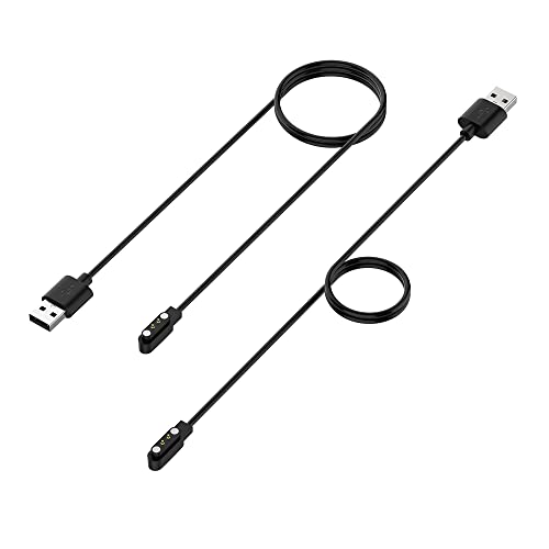 LEMFO I32 Smartwatch Ladekabel USB-Ladekabel Kompatibel für I32 Ladegerät Charger Smartwatch Zubehör 1M Magnetisches Ladekabel Schwarz Cover
