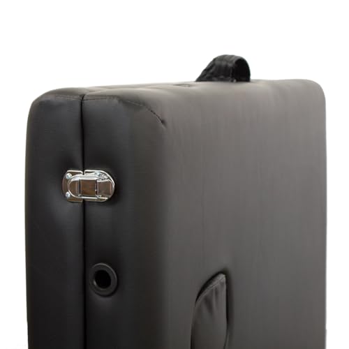 Mobiclinic®, Massage Table, CM-01 Basic, Massage Bed, Headrest, Wood, 2 Section, For physiotherapy, European Brand, Adjustable Height, 73x23 inches, Portable, Black - Image 8