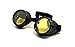 Produktbild UltraByEasyPeasyStore Ultra Schwarz mit Gelben Linsen Steampunk Brille Gläsern Cyber Viktorianischer Punk Schweißen Cosplay Goth Round Niet Vintage Rave Neuhei