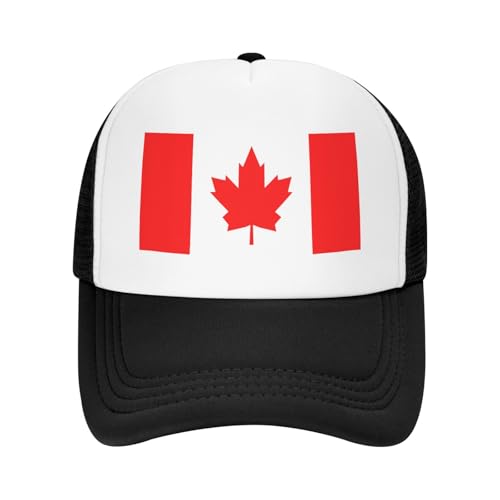 Flag of Canada Trucker Hat Snapback Mesh Baseball Cap Unisex2