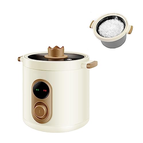 Mini Rijstkoker For 1-2 Personen, 1.2L/2.0L Draagbare Elektrische Rijstkoker, Anti-aanbak Binnenpan, Met Warmhoudfunctie, Multifunctionele Rijstkoker (Size : 2L)