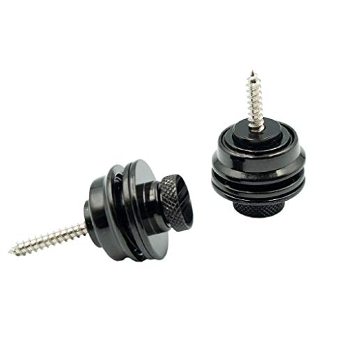 Guitar Part for 2PCS Black Plated Strap Locks Straplock Buttons Guitar Belt Nylon Leather Straps Lock System Gears Guitarra Parts Accessories