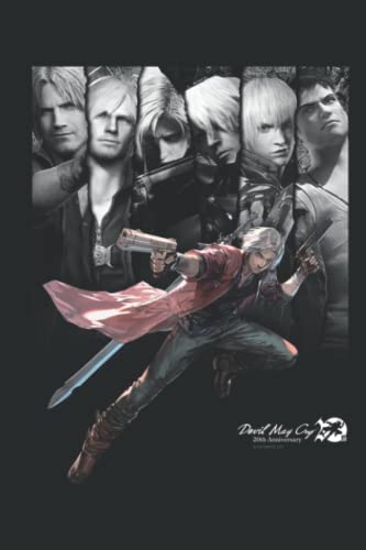  Devil May Cry 20Th: Lined Journal Notebook with Memo Diary Subject Planner, 6x9 inches, 120 Pages
