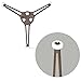 2 Pieces Microwave Turntable Ring Triple Arm Glass Play Tray Support Roller Guide Stand Holder