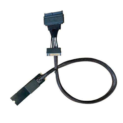 Adaptateur PCIe 5.0 M.2 vers U.2 NVMe SSD avec câble d'alimentation 75cm