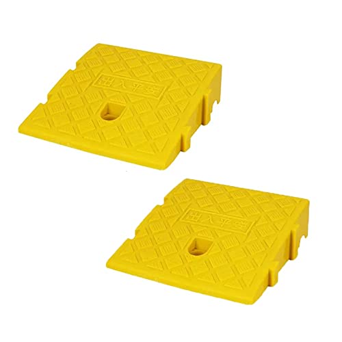 2 Pcs Doorways Ramp Curb Ramps, Portable Car Ramps, Lightweight Threshold Ramp for Motorcycle Wheelchairs, Plastic Bike Ramp-Eliminate Scraping miniatura 1