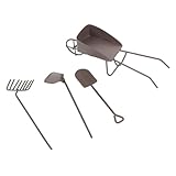 Amélioration jardin maison de poupée : rehaussez le jardin de votre maison de poupée avec accessoires détaillés, créant un monde miniature réaliste et enchanteur, outil de jardinage, outil de jardinage à houe