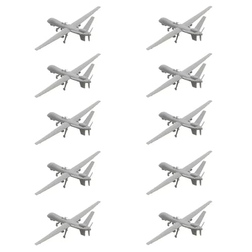 10PCS MQ-9 Reaper Airplane DIY Model 1/2000-1/350 Simulation Unmanned Aerial Vehicle Plane Military...