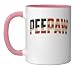 Peepaw Patriotic USA Vintage American Flag Ceramic Mug, Pink/White