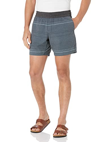 Prana Men's Standard Slope Short, Charcoal Stripe, Small #TOP4