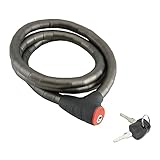 Leggero e maneggevole Mv-Tek Lucchetto Pitone Nero 1,5m
