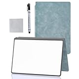 TEOOTRE Portable Dry Erase Board,Portable White Board,Small Dry Erase Board,Foldable,Erasable,Repeatable,9.5 * 6.6 inches,for Office,Home,School,Study,Meeting(Cyan)