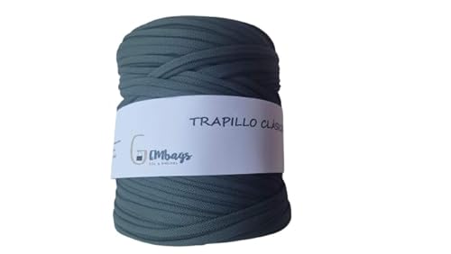 TRAPILLO CLÁSICO ALGODON EN COLOR VERDE AZULADO OSCURO BOBINA GRANDE DE 14...