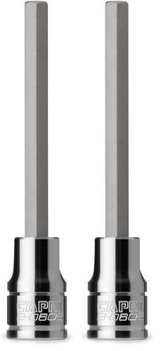 Image of Capri Tools Long 7 mm Hex Bit Socket, 3 /8-Inch Drive, Metric (Pack of 2)