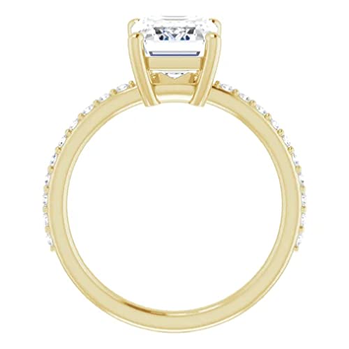 1-3 CT Moissanite Solitaire Engagement Ring 925 Silver, 10K/14K/18K Solid Gold | Christmas Gifts Anniversary Ring for Women | Size 4-123