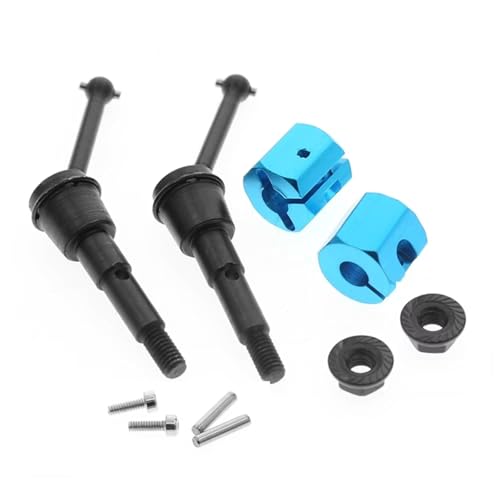 RC�J�[�p�[�c�A�N�Z�T���[ For Tamiya SW01 4WD 1/24 RC�J�[�A�b�v�O���[�h�p�[�c 2�� ���^���h���C�u�V���t�g CVD �ƃA�_�v�^�[�i�b�g�Z�b�g(Blue)