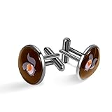 ❤Material hipoalergénico: acero inoxidable de alta calidad y cristal de vidrio; sin plomo, sin cadmio y sin níquel, sin reacción alérgica. Estos gemelos son tan ligeros que se pueden llevar todo el día sin problemas.