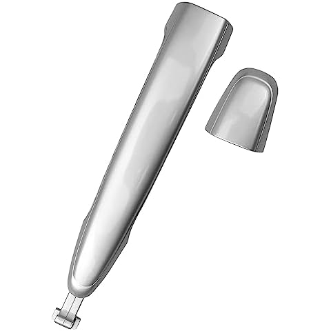QLZOZB Sliding Door Handle Rear Left or Right Side Fit for Toyota Sienna 2004 2005 2006 2007 2008 2009 2010, Replace 69213-08020 69227-08040 Silver Cover