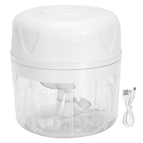 Mini picadora de ajo eléctrica, procesador de alimentos mini picadora, licuadora de frutas y verduras sin cable para cebolla y chile