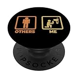 Klempner Strichfiguren Sanitärinstallateur PopSockets mit austauschbarem PopGrip