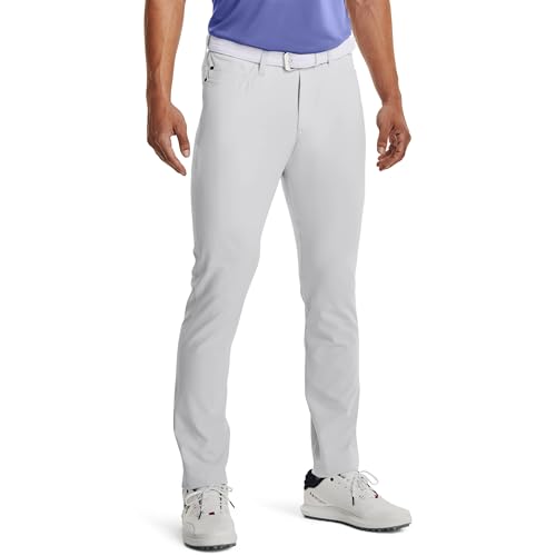 Under Armour Men's Drive 5 Pocket Pants , Halo Gray (014)/White , 42/30