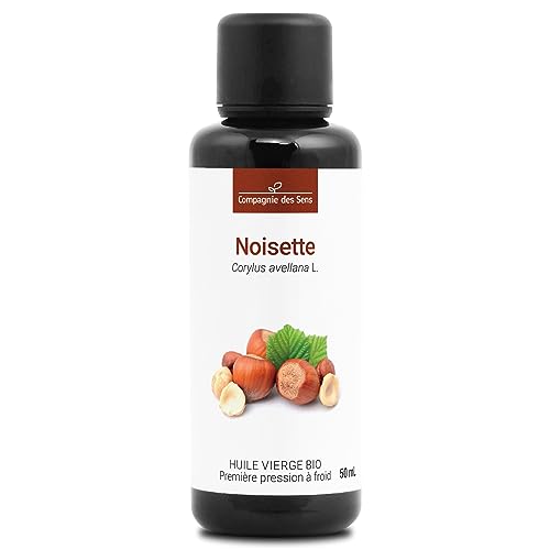 AVELLANA - 50 mL - Aceite Vegetal Orgánico - 100% Puro, Natural, Virgen y Certificado Cosmos - Botella en Vidrio