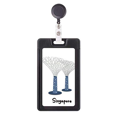 Étui rétractable Singapore Gardens By the Bay pour porte-badge d'identification