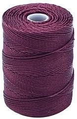 C-LON Bead Cord, Eggplant - 0.5mm, 92 Yard Spool