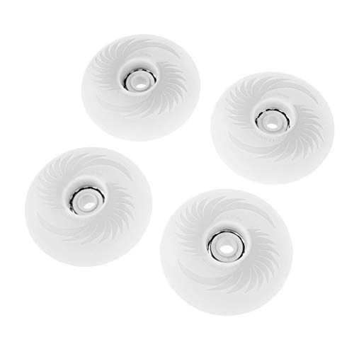 YIJU Rodas de Reposição de 4 Unidades para Patins Ao Ar Livre em Linha, Roda de PU Reluzente E Ilumi