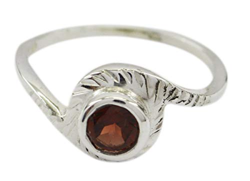 Bague agréable en argent et grenat : confort et élégance pour vos mains