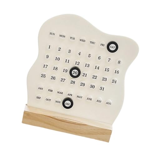 テーブルトップカレンダーウッドデスクスタンドリビングルームオフィス週間のレトロなデスクトップ装飾日の日ディスプレイテーブルトップウッドデスクスタンドリビングルーム用