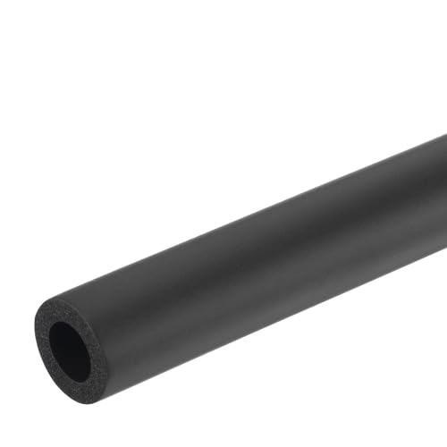 Image of uxcell Foam Tubing for Handle Grip Support,13mm(1 /2 inch) ID 23mm(0.91 inch) OD 0.3 Meter /1ft Length Black