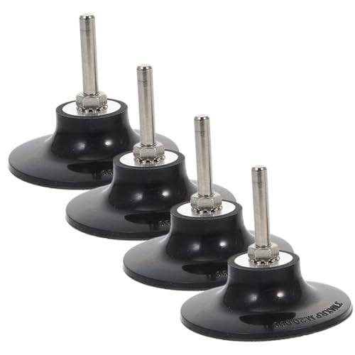 NOLITOY 4 Stück Teiliges Schleifteller Aluminiumkern und Verzinktem Stahl Robuster Schleifscheibenhalter für Bohrmaschinen Winkelschleifer und Druckluftwerkzeuge Praktischer