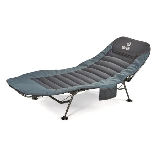 Image of Guide Gear Ultimate Comfort Padded Camping Cot; 400-lb. Capacity, for Camping, Fishing or by the Beach and Swimming Pool Blue