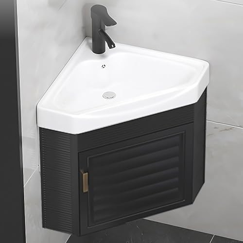 Lavabo de Servicio, gabinetes de baño Grandes, lavabos de cerámica de Esquina, tocador de Esquina con Lavabo, lavabos de baño con contenedor de Almacenamiento, gabinete de almace