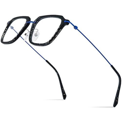 Image of FONEX Acetate Titanium Glasses Frame Men 2024 New Square Eyeglasses Spectacles Eyewear F85843