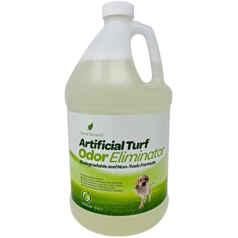Natural Elements Artificial Turf Odor Eliminator | Enzyme Odor Control | Non-Toxic | Dog, Cat, Urine, & Feces | Unscented, Non- Masking (1 Gallon) Cover