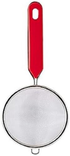 Home Colino, 10 cm, Inossidabile, Rosso/Acciaio, 24x10x4.5 cm