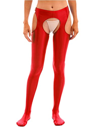 Image of CHICTRY Women's Tights Control Top Pantyhose Toe Garter Belt Hollow Out Stockings Panties