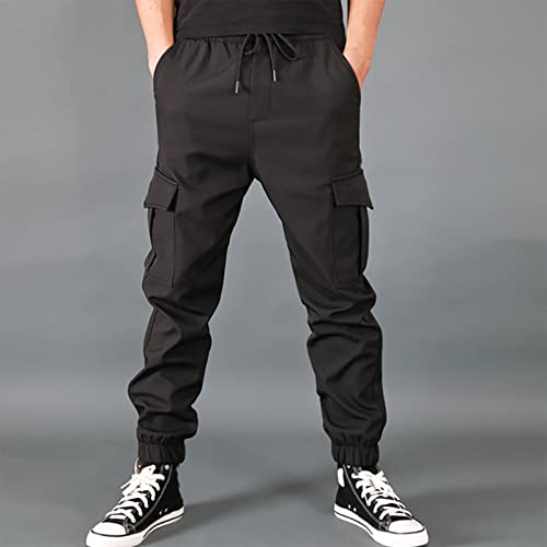 Men's Baggy Cargo Pants with Pockets Tapered Joggers for Athletic Pants Workout, Jogging, Running, M-6XL2