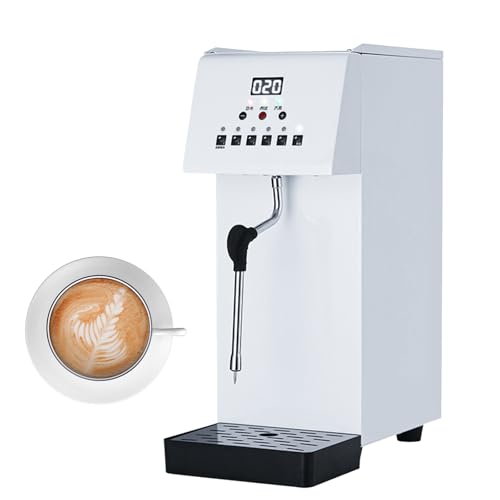 Milchaufschäumer, vollautomatische Dampfkochwasser-Aufschäummaschine, 6 l kommerzieller Dampf, mit LED-Temperaturanzeige, schnelles Aufheizen, für Kaffee, Milch, Milchtee Milchaufschäumer, vollautomatische Dampfkochwasser-Aufschäummaschine, 6 l kommerzieller Dampf, mit LED-Temperaturanzeige, schnelles Aufheizen, für Kaffee, Milch, Milchtee
