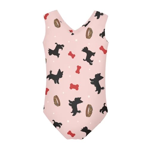 Image of Swimsuits for Girls 3-14 Summer Kids Bathing Suits Gymnastics Leotards One Piece Swimwear