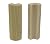 3/4" x 2" x 6" Poplar (Paint Grade) Outside Radius Corner Base Block - Fits 3/8" Radius (Mini Bullnose or Baby Bullnose) (25)
