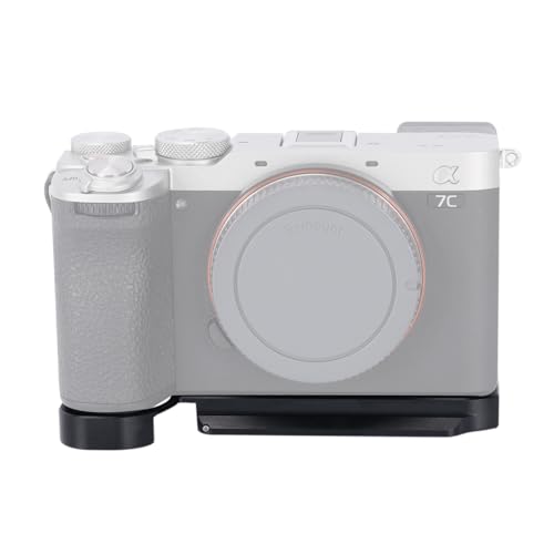 Placa de montaje Arca para Sony A7C II con conector QD y tornillos de 1/4 y 3/8