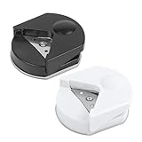 2 Stück Eckenabrunder Für Laminierfolien, Papier Eckenstanzer Ecken Abrunden Stanzer Tragbare Eckenstanzer Corner Cutter Punch Präziser Corner Cutter für Papier Fotos für Laminiergerät & Scrapbooking