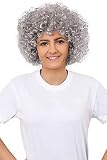 ILOVEFANCYDRESS I LOVE FANCY DRESS LTD Peluca Afro Gris Accesorio DE Disfraz para Adulto Peluca con Cabello Estilo Afro Estilo AÑOS 70 Disco para Adulto COMPLETAR Disfraces TEMATICOS O para Fiestas TEMATICAS